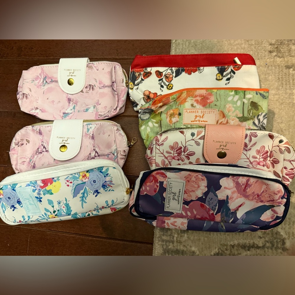The Planner Society Pen Pencil Pouch Case Lot
